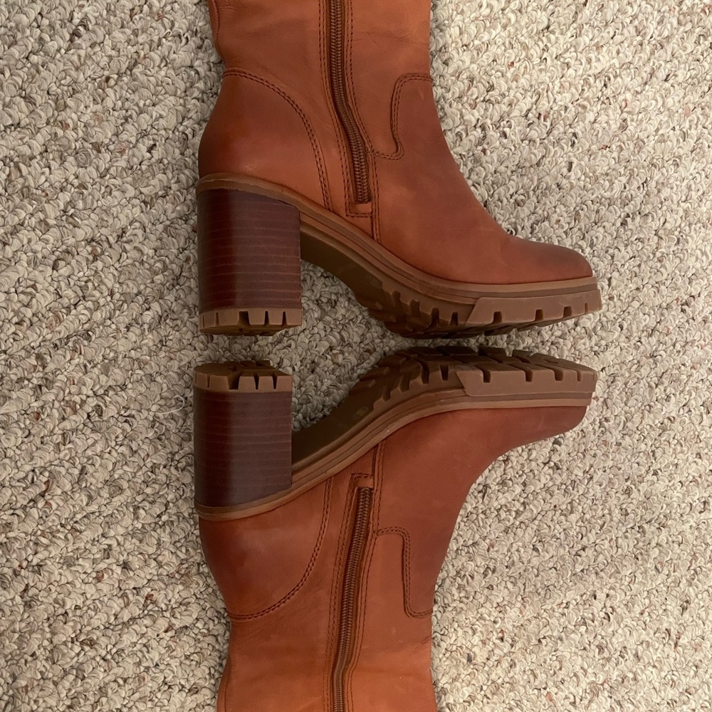 Vince Camuto New Dasemma Tan Over The Knee Block Heel Boot 6 - Picture 6 of 16